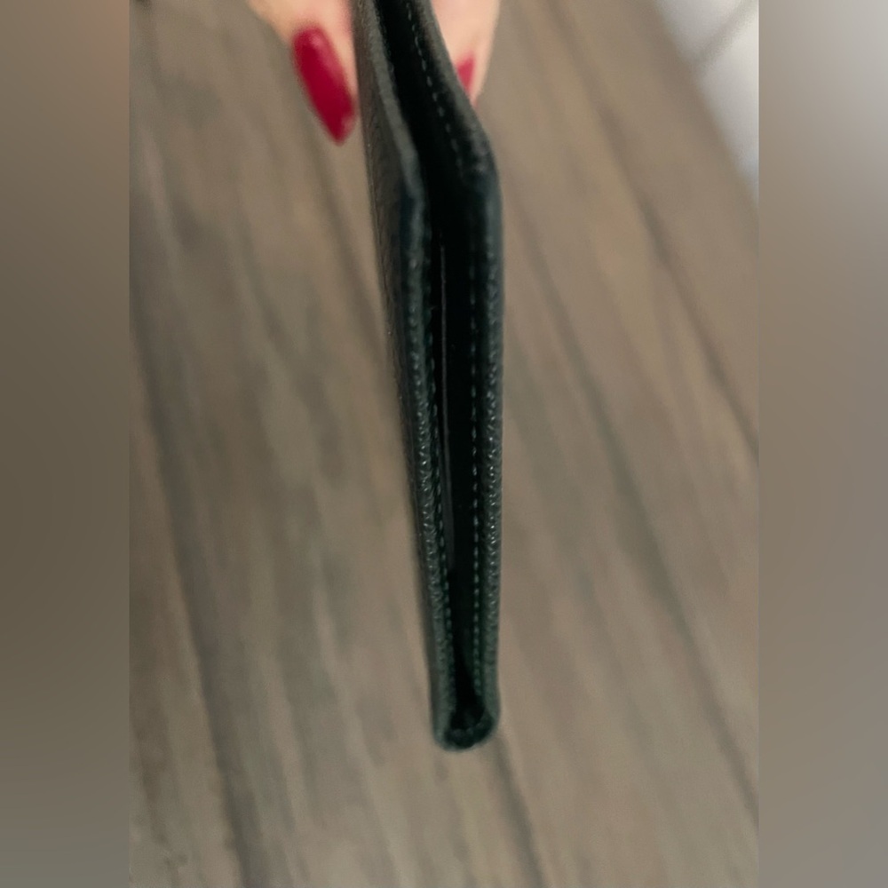 VGUC, Louis Vuitton LV, Taiga, Bi-Fold Slim Green Leather Wallet - Picture 9 of 16